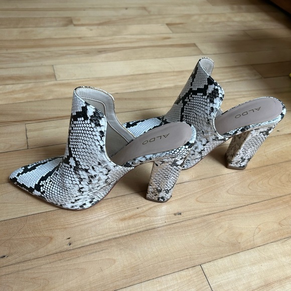 Aldo Faux Snakeskin Booties - Picture 1 of 5